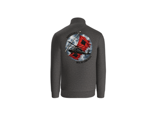 1-135th Hurricanes Until the Storm Passes - Carhartt 1/4 Long Sleeve Sweatshirt