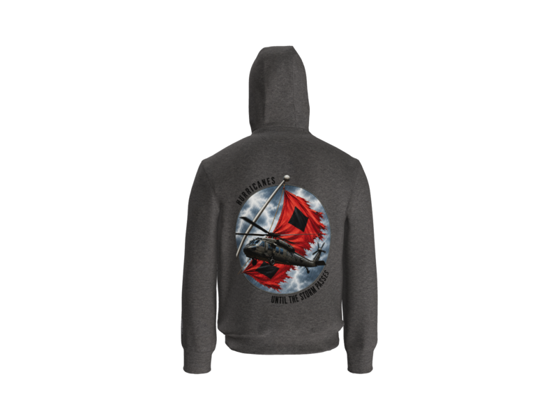 1-135th Until the Storm Passes- Carhartt Rain Defender Paxton Heavyweight Hooded Zip Mock Sweatshirt