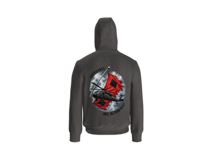 1-135th Until the Storm Passes- Carhartt Rain Defender Paxton Heavyweight Hooded Zip Mock Sweatshirt