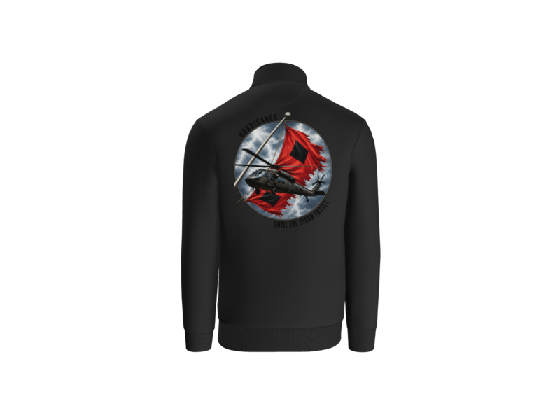 1-135th Hurricanes Until the Storm Passes - Carhartt 1/4 Long Sleeve Sweatshirt