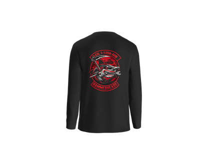 1-135th Hammerheads Carhartt Long Sleeve Henley T-Shirt